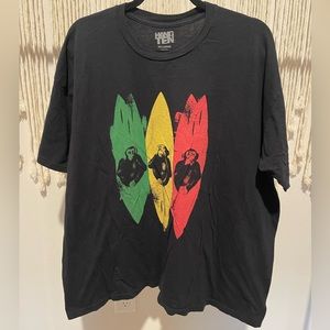 Hang Ten Monkey “Hear no evil, see no evil, speak no evil” Surfboard Tee Sz XXL